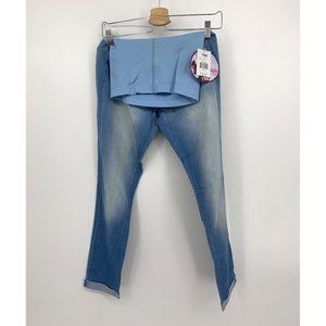 YMI Maternity Light Blue Anklet Jeans NEW WITH TAGS